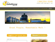 Tablet Screenshot of integrowmalt.com